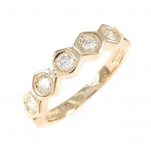 K18PG ダイヤモンド リング 0.40CT