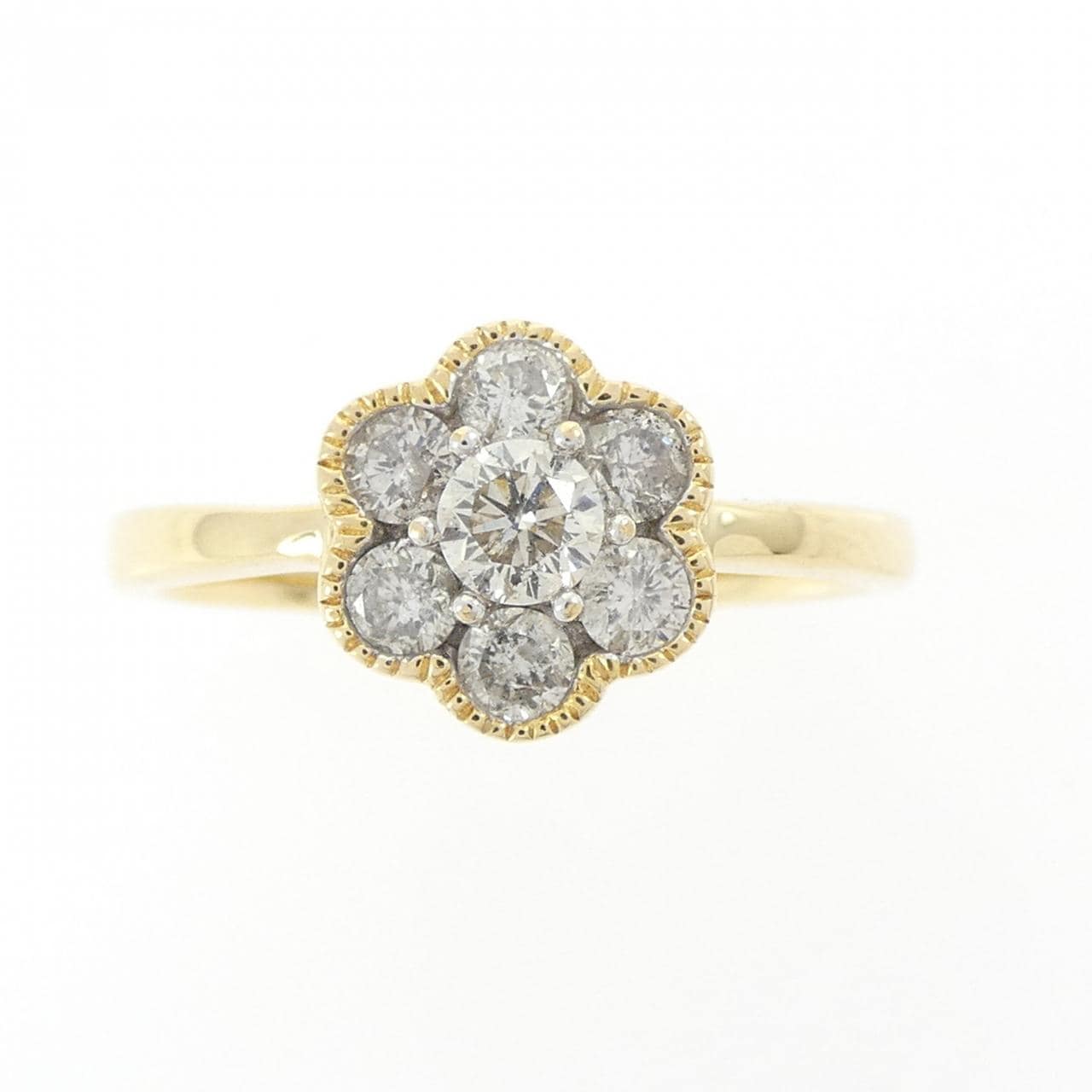 K18YG/K18WG ダイヤモンド リング 0.50CT