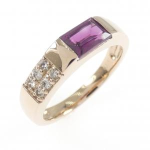 K18PG ガーネット リング