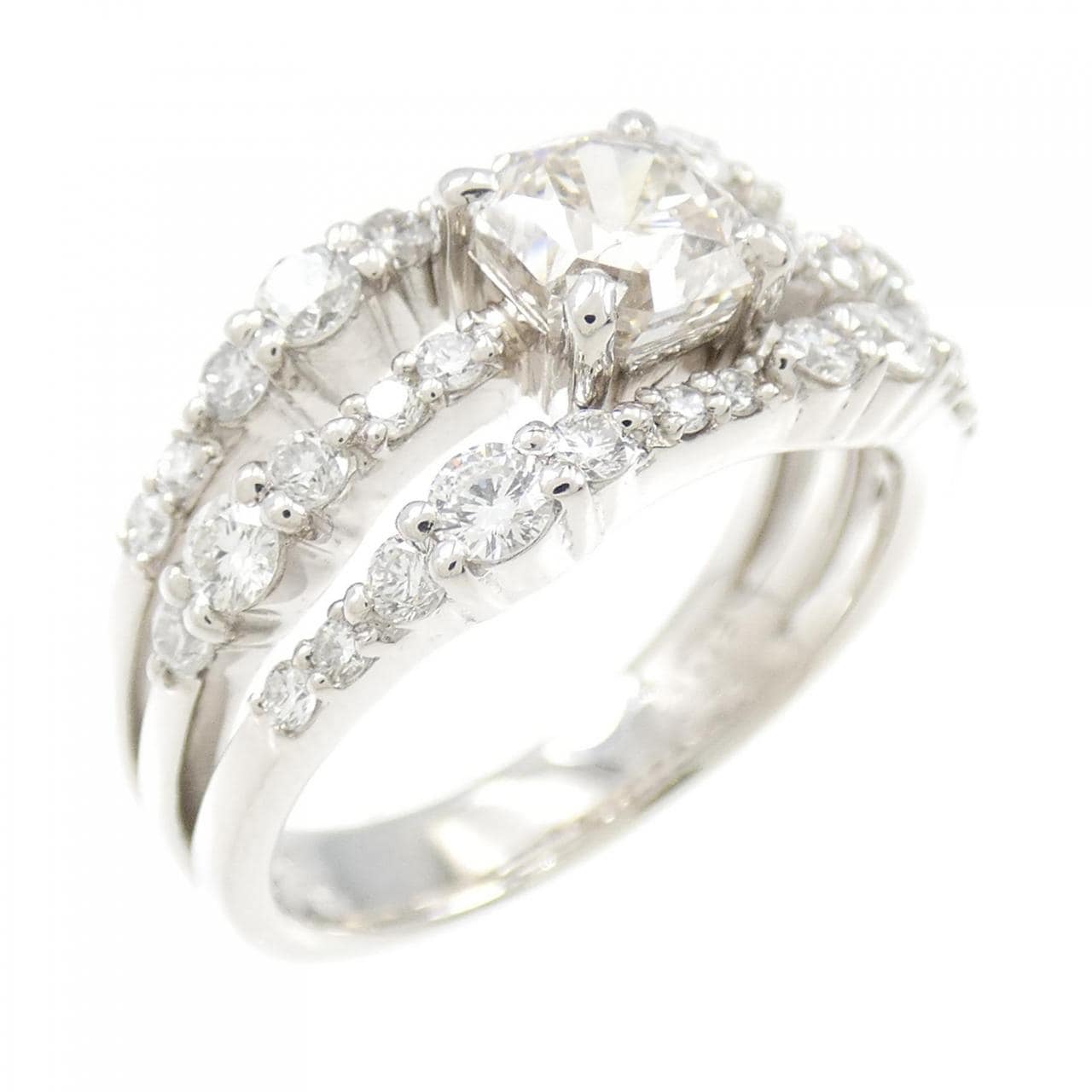 PT Diamond Ring 1.008CT FaB SI2 Fancy Cut