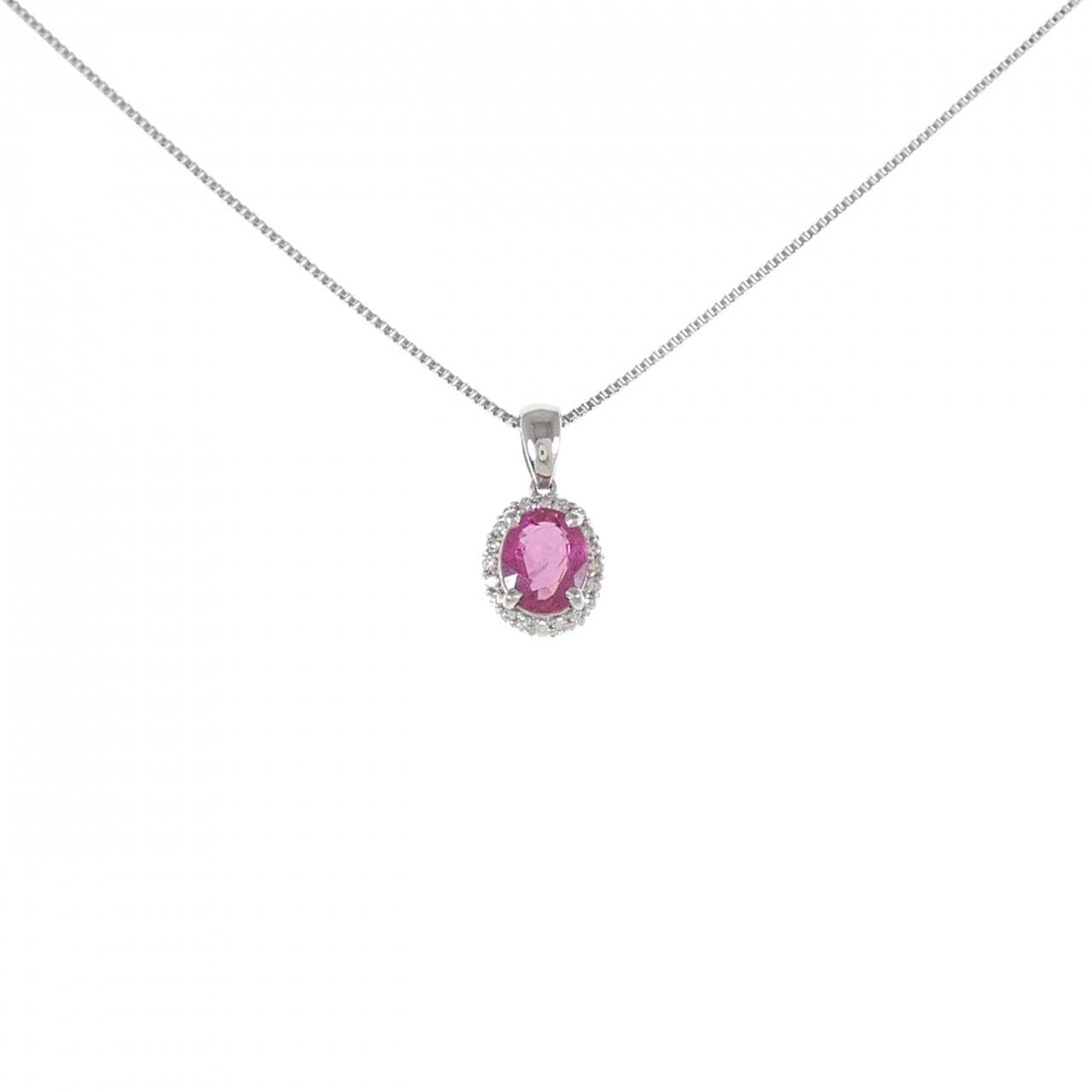 [Remake] PT Ruby Necklace 0.88CT Made in Thailand