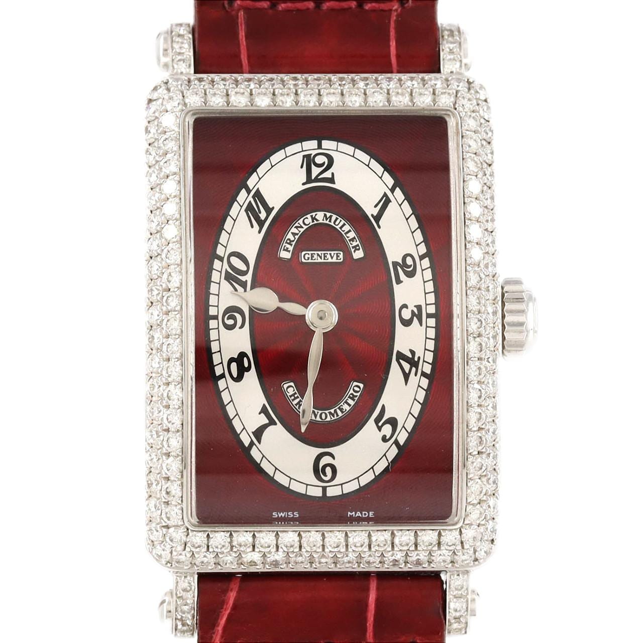 [新品產品] FRANCK MULLER Long Island Chrono Metro 白金/2D 錶耳 D 902QZD 白石英
