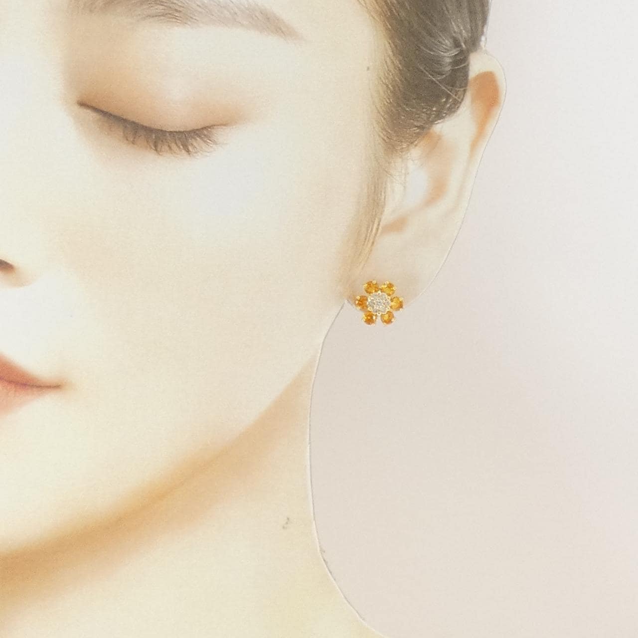 K18YG サファイヤ ピアス