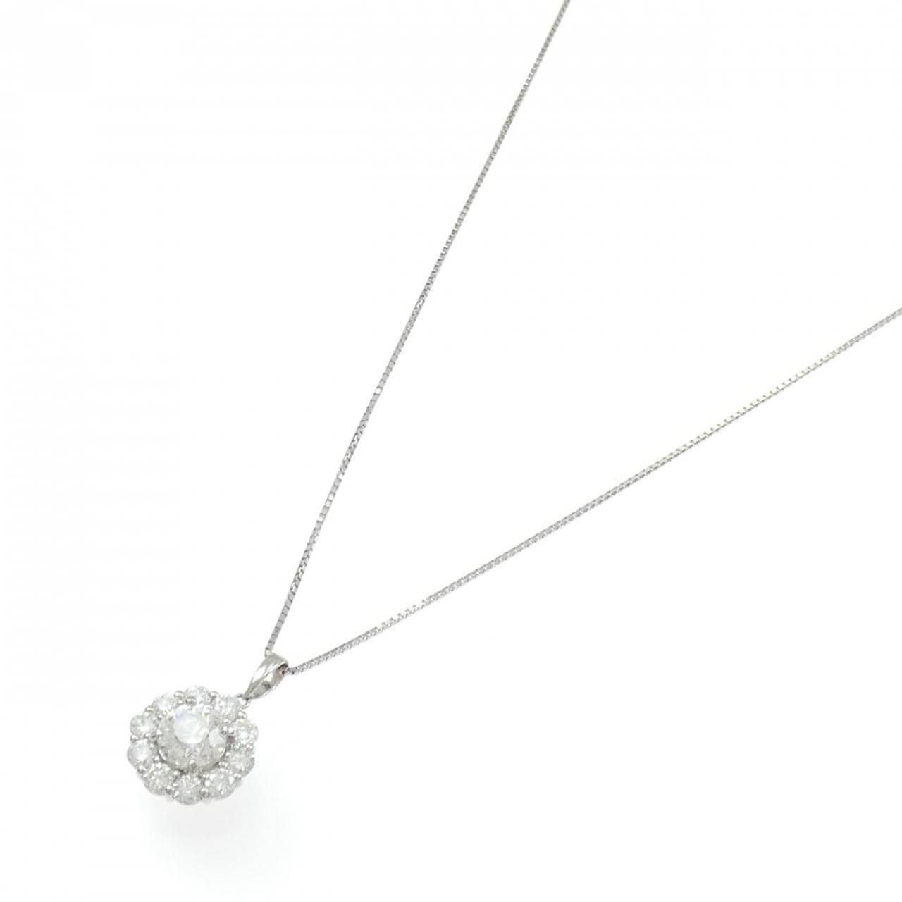 PT900/PT850 ダイヤモンド ネックレス 1.020CT G SI2 Fair