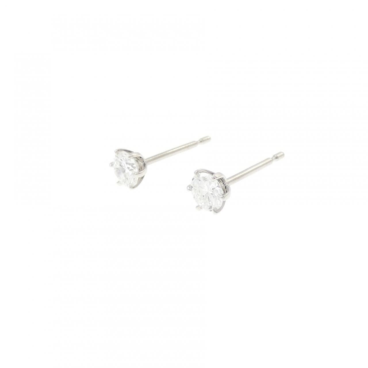 【リメイク】PT900/ST ダイヤモンド ピアス 0.213CT 0.225CT F VS1 VG