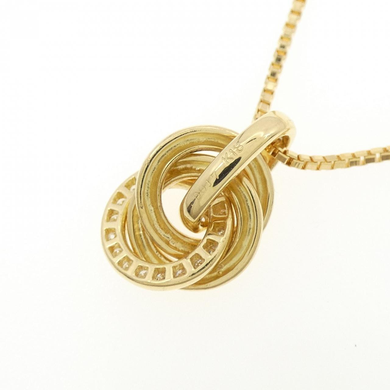 K18YG ダイヤモンド ネックレス 0.17CT