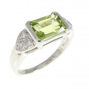 PT900 ペリドット リング 1.97CT