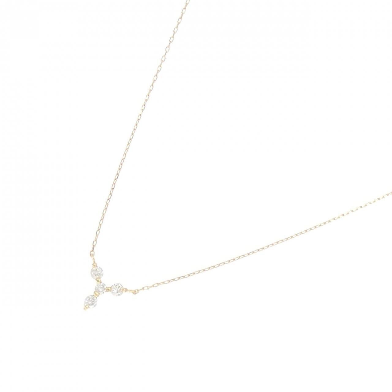 K18YG ダイヤモンド ネックレス 0.10CT