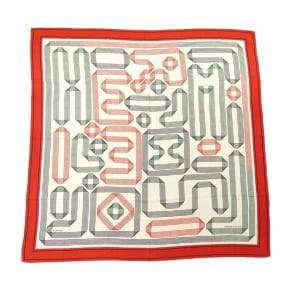 エルメス HERMES RUBANS/GIANPAOLO PAGNI カレジェアン140. ショール