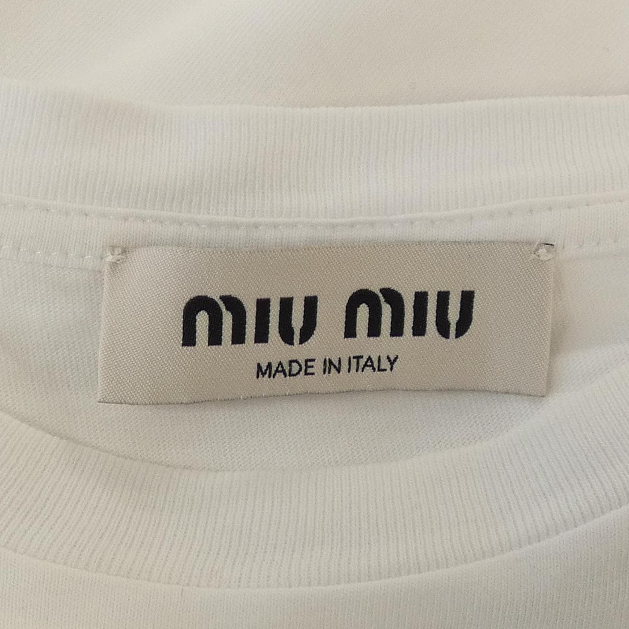 ミュウミュウ MIU MIU MJN381 11EB Tシャツ