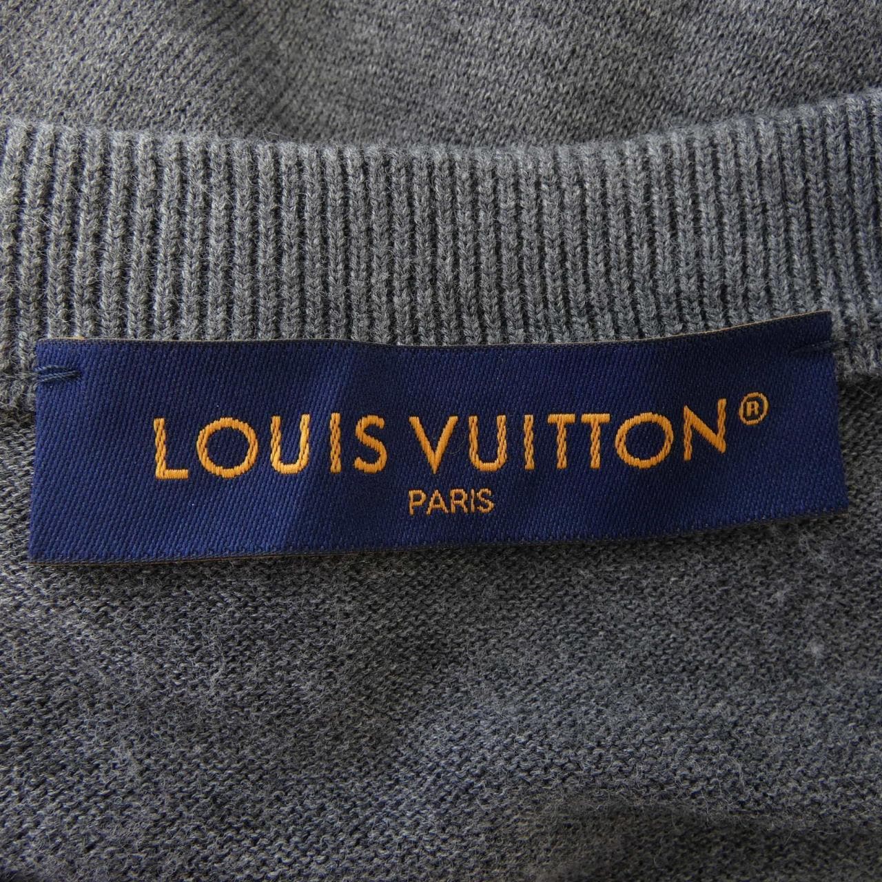 LOUIS VUITTON缀饰短袖棉质圆领针织衫 (HSN15WAUR)