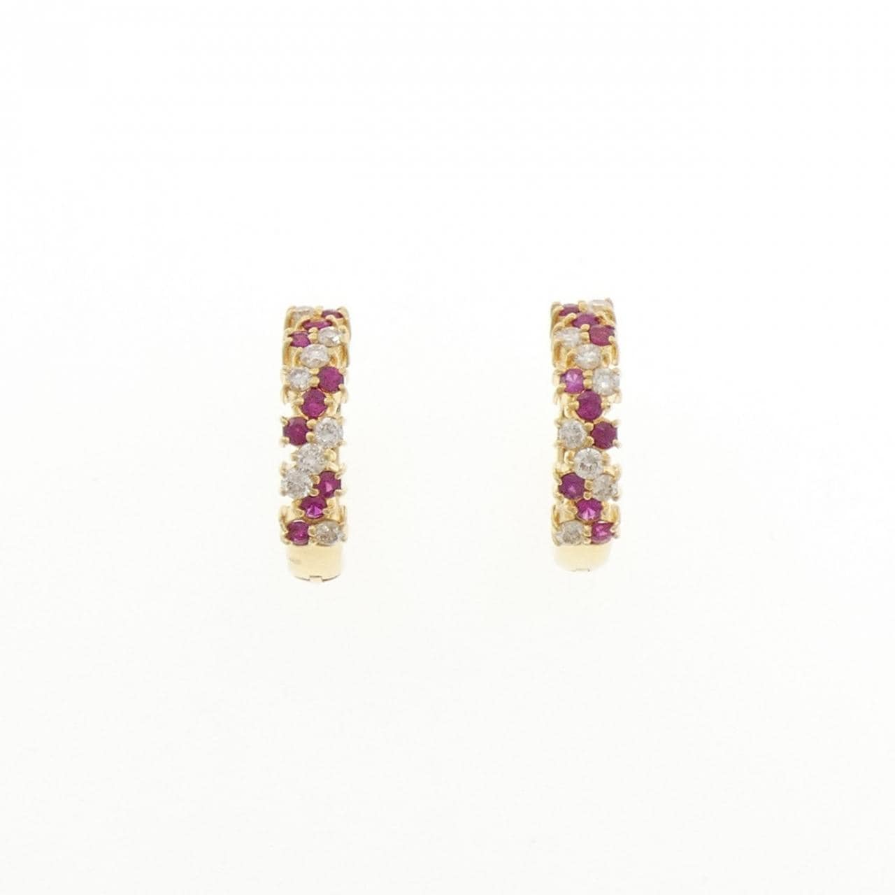 K18YG ルビー ピアス 0.32CT