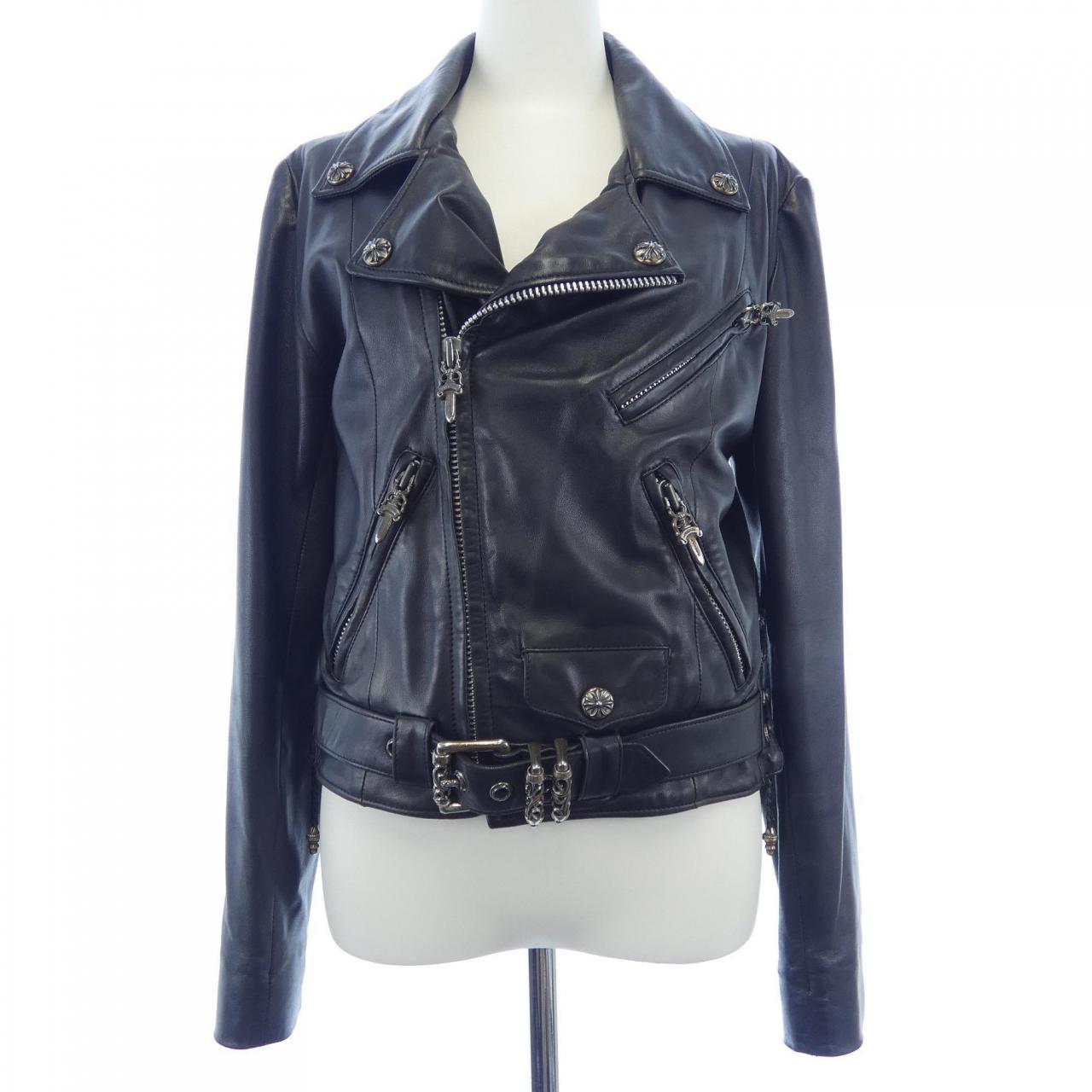 クロムハーツ CHROME HEARTS JJ DEAN レザーライダースジャケット