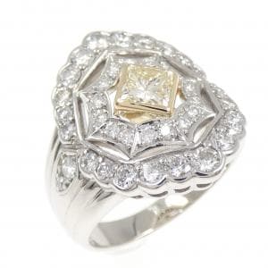 PT900/K18YG ダイヤモンド リング 0.586CT