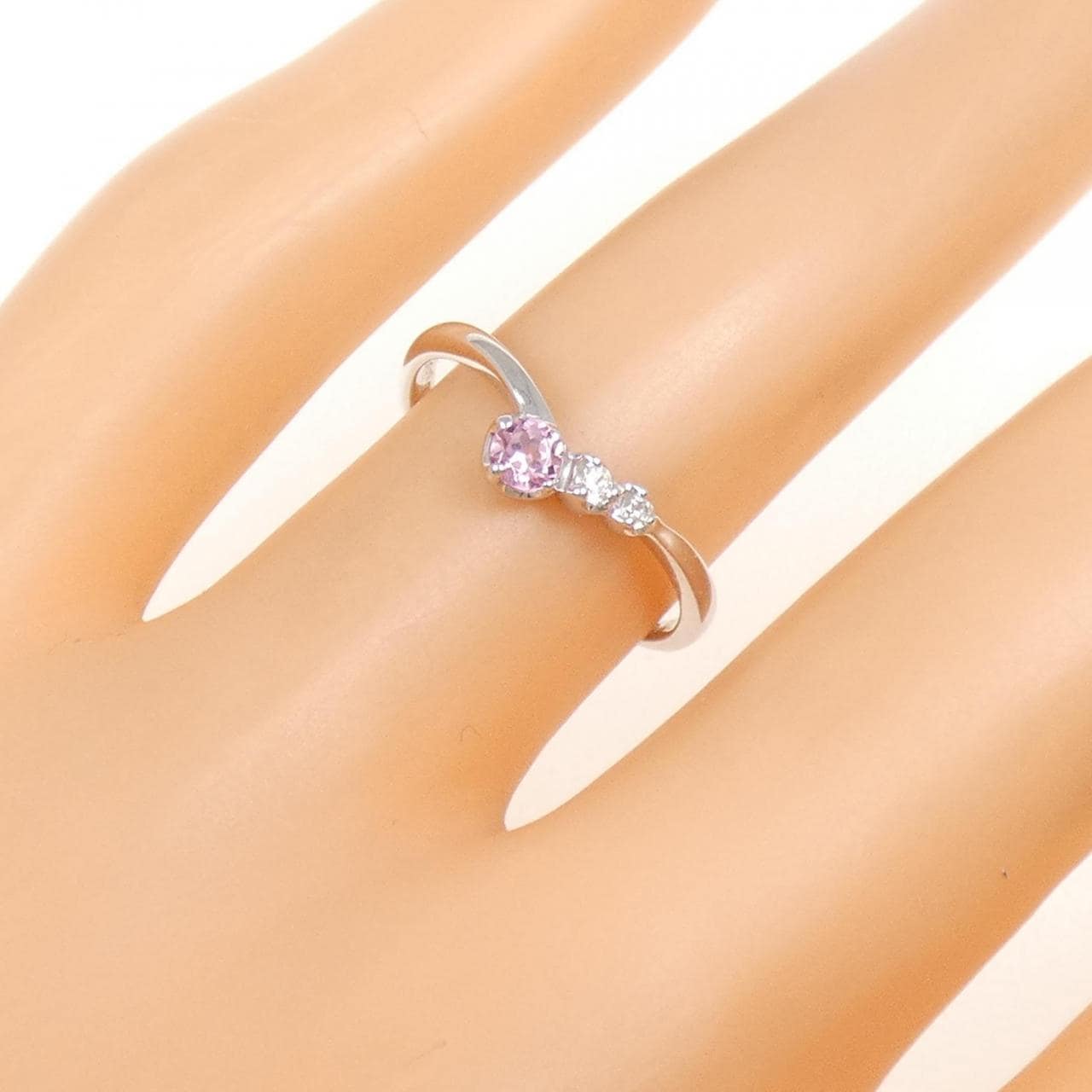 K18WG トルマリン リング