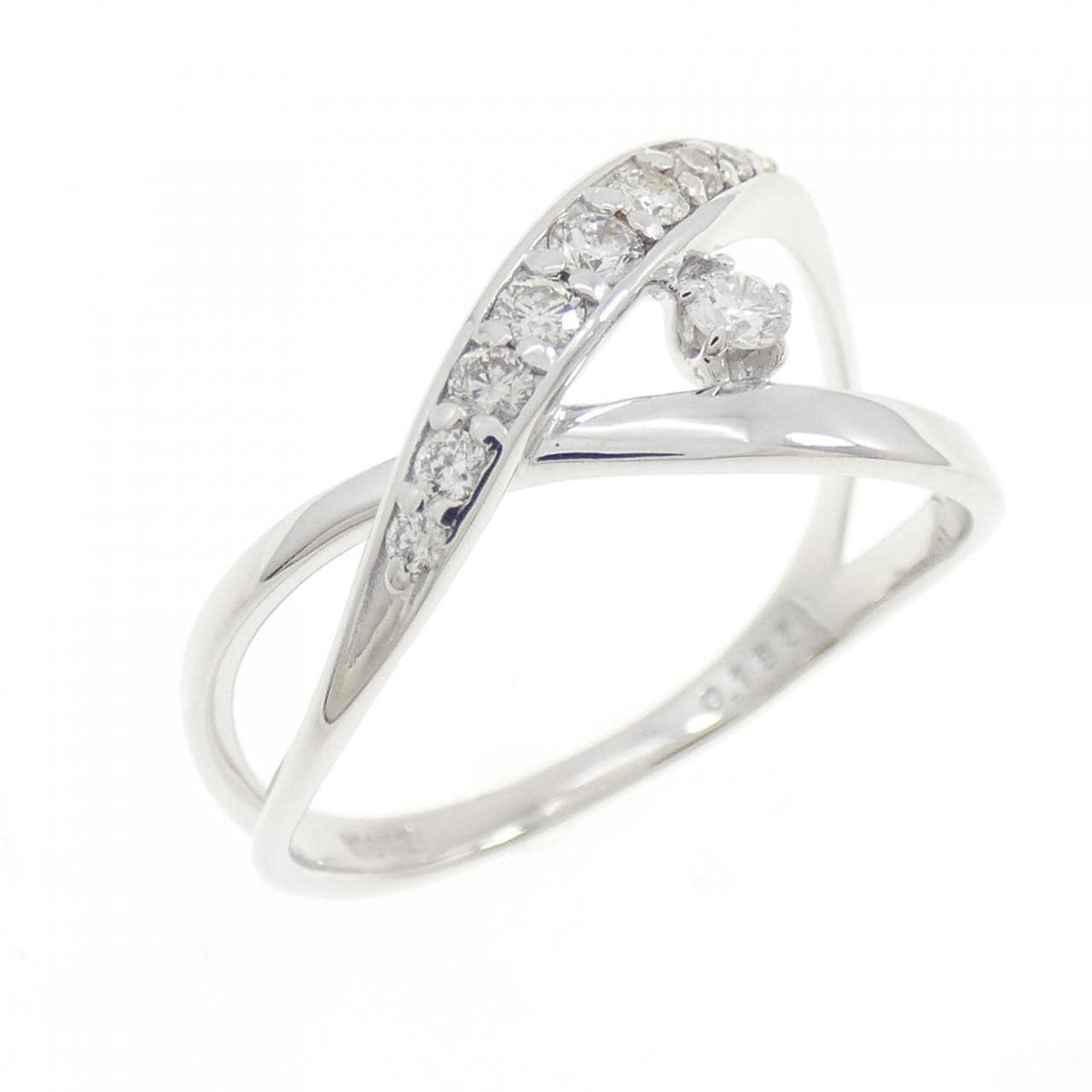 K18WG ダイヤモンド リング 0.188CT