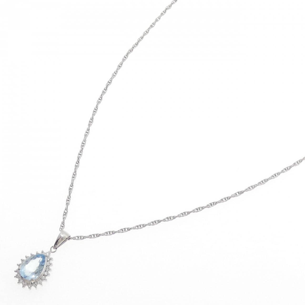 PT900/PT850 アクアマリン ネックレス 0.81CT