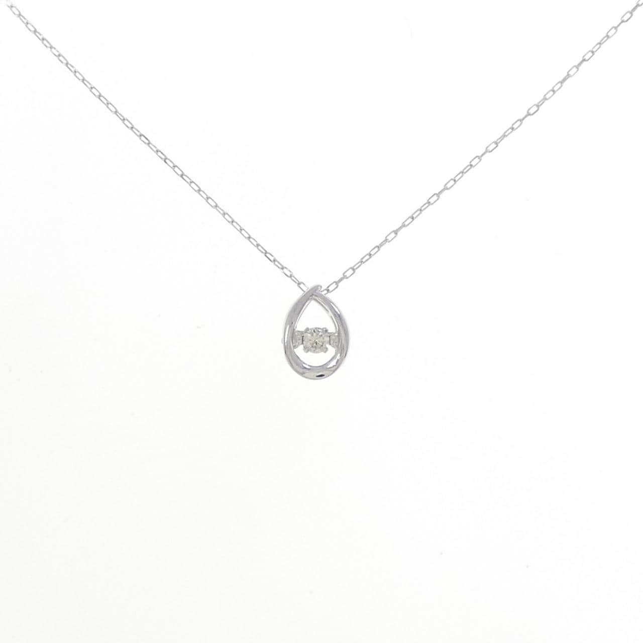 K18WG ダイヤモンド ネックレス 0.02CT