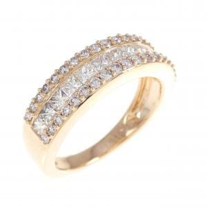 K18PG ダイヤモンド リング 0.90CT