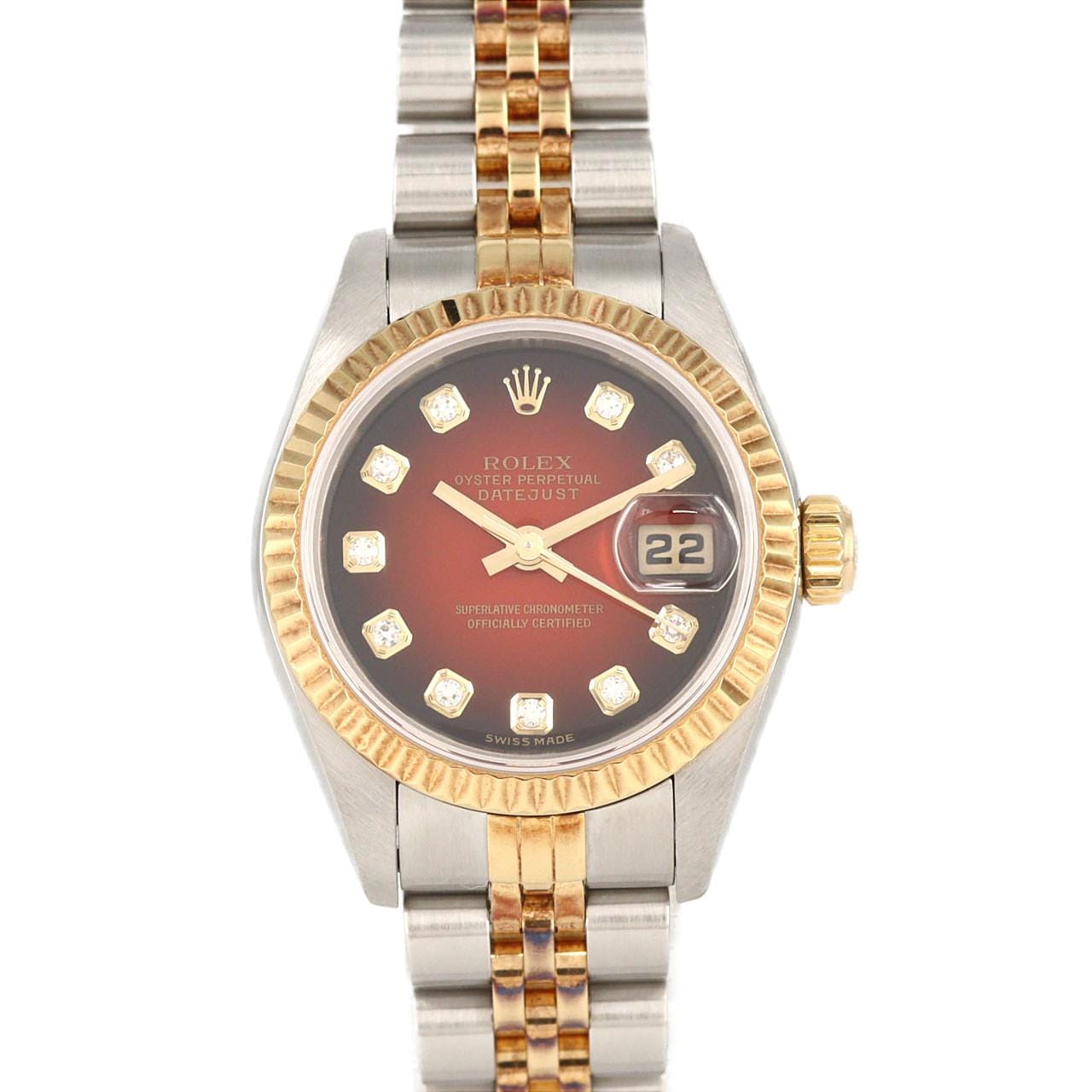 ロレックス デイトジャスト 79173G SSxYG 自動巻 F番