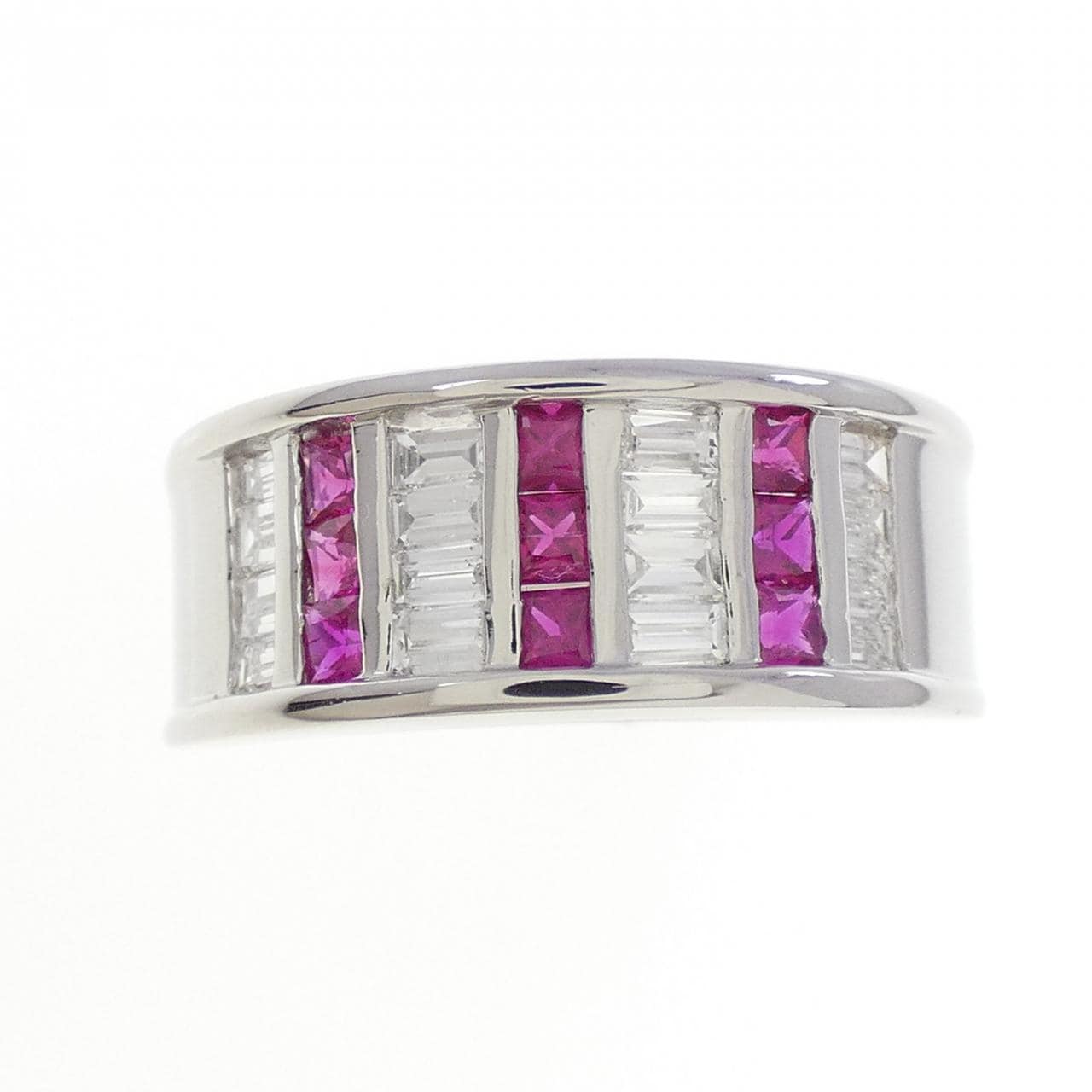 PT900 ルビー リング 0.55CT