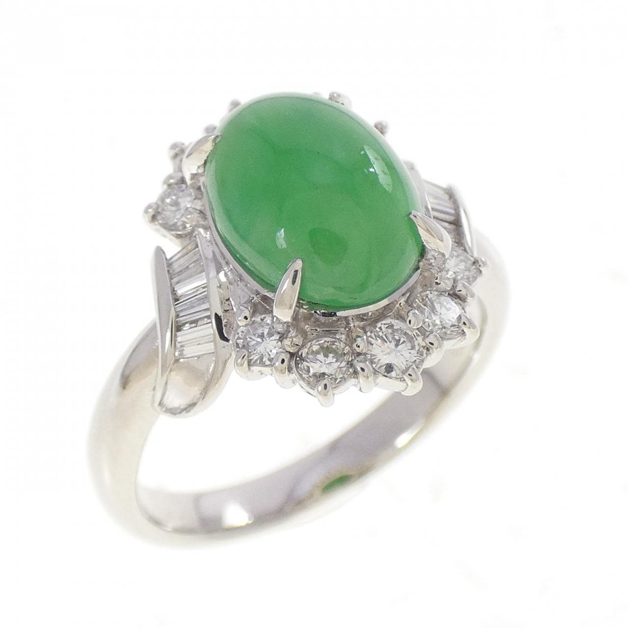 PT900 ヒスイ リング 2.70CT