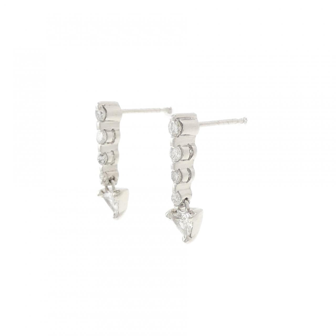 PT900 ダイヤモンド ピアス 0.46CT