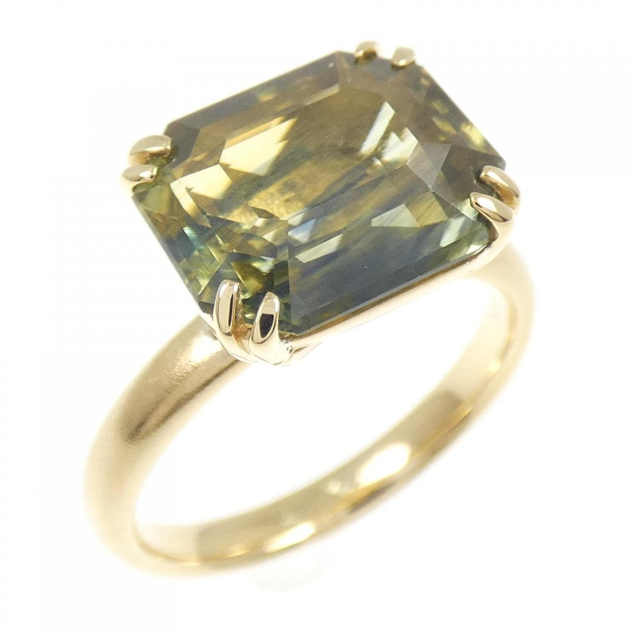 K18YG サファイヤ リング 5.66CT