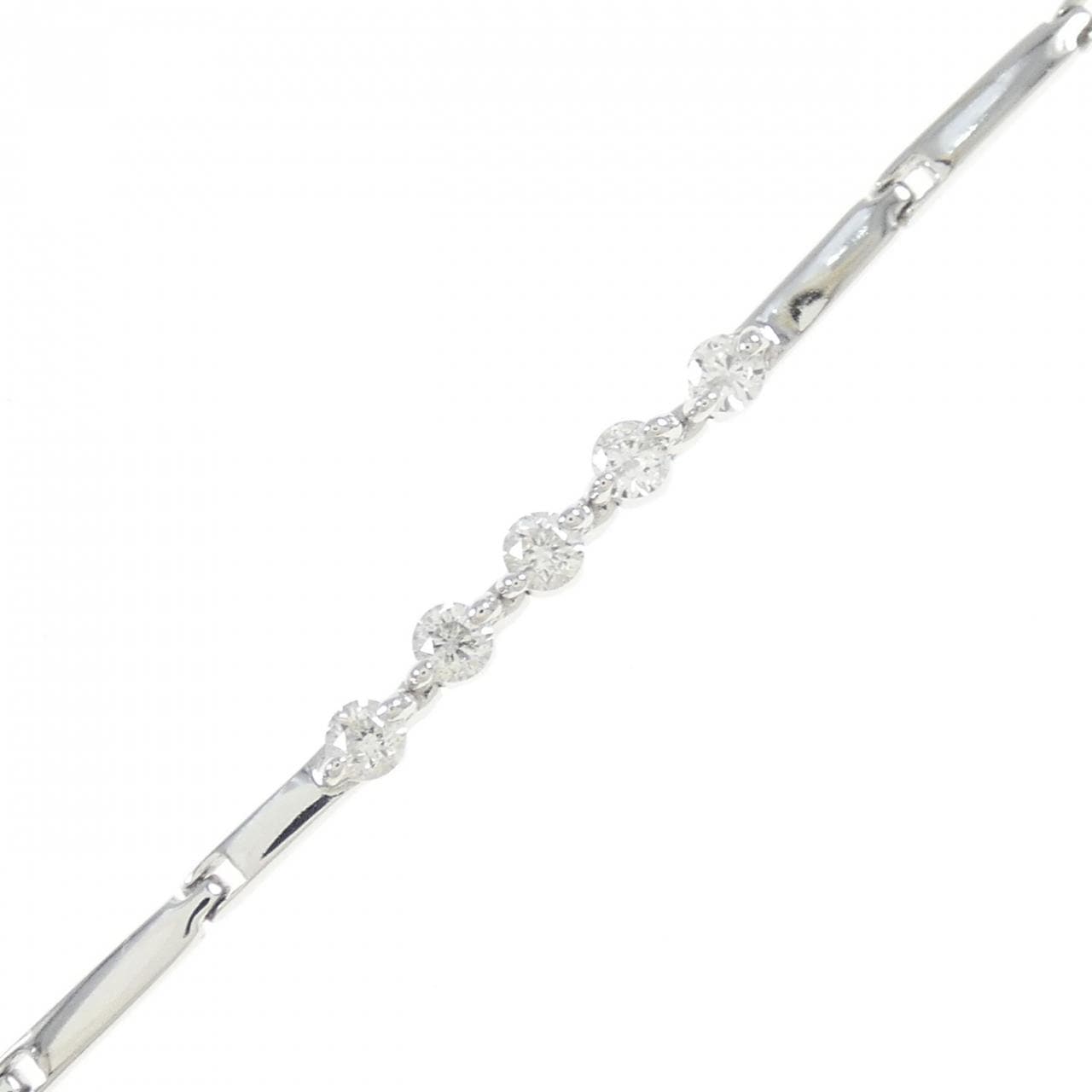 K18WG Diamond bracelet 0.25CT