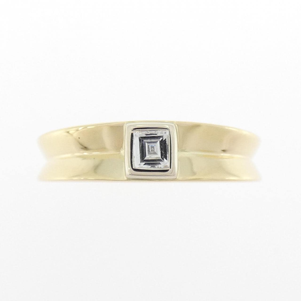 18KYG ダイヤモンド リング 0.11CT