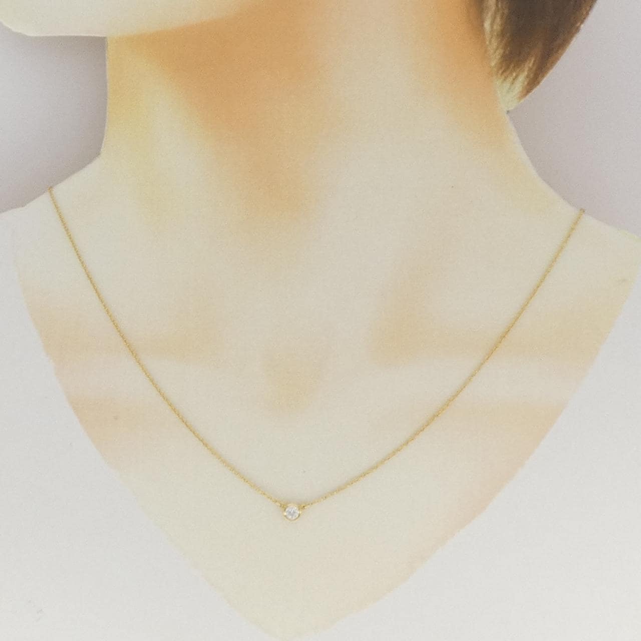 ティファニー バイザヤード ネックレス 0.18CT E VVS1 3EXT