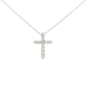 PT900/PT850 クロス ダイヤモンド ネックレス 0.32CT