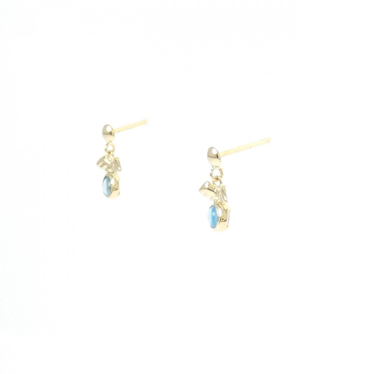 K18YG ブルートパーズ ピアス