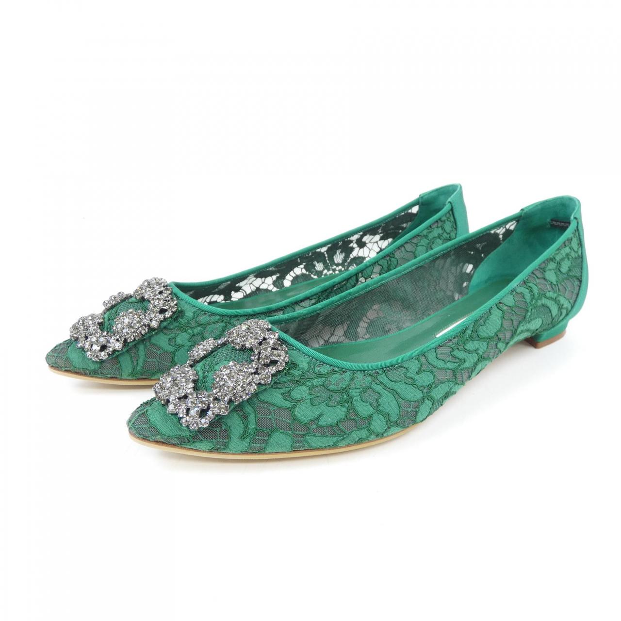 Manolo MANOLO BLAHNIK HANGISIFLAT LACE flat shoes