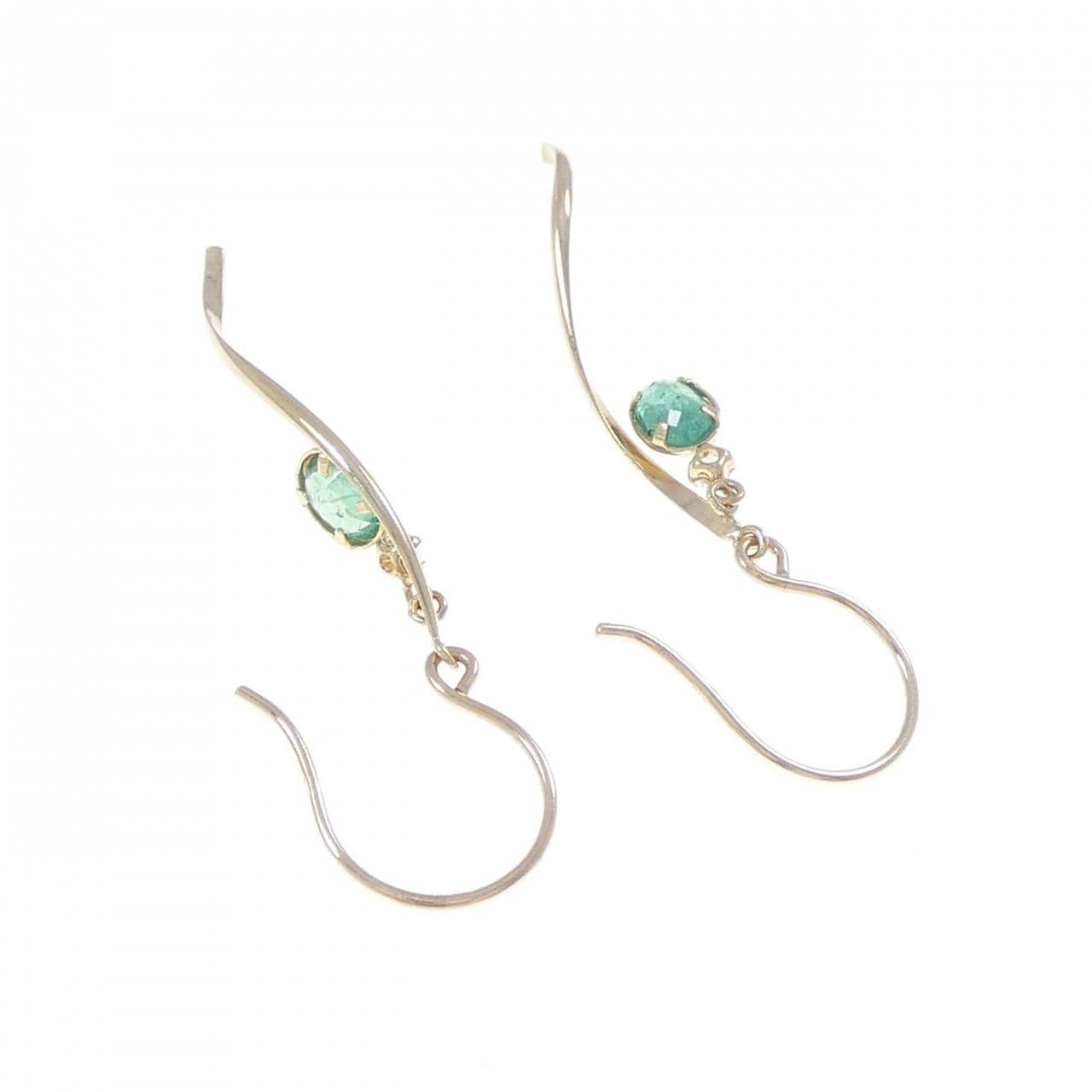 K10YG エメラルド ピアス