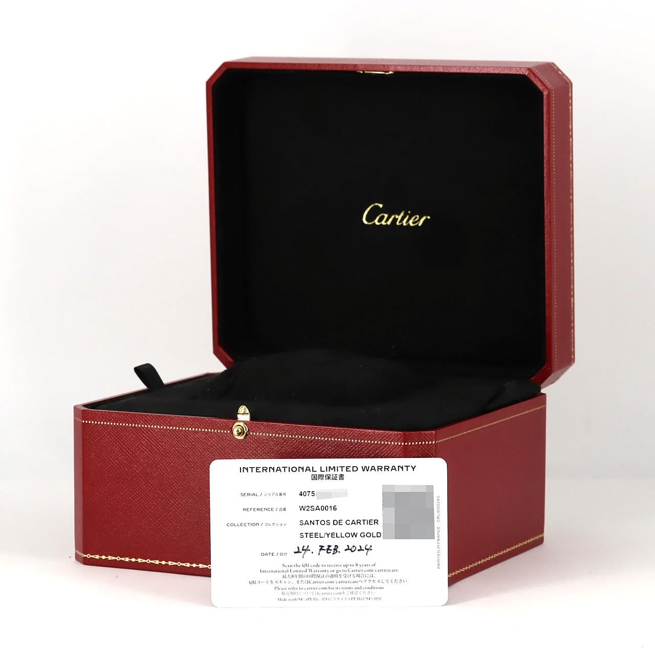 カルティエ サントス･ドゥ･カルティエMM コンビ W2SA0016 SSxYG 自動巻