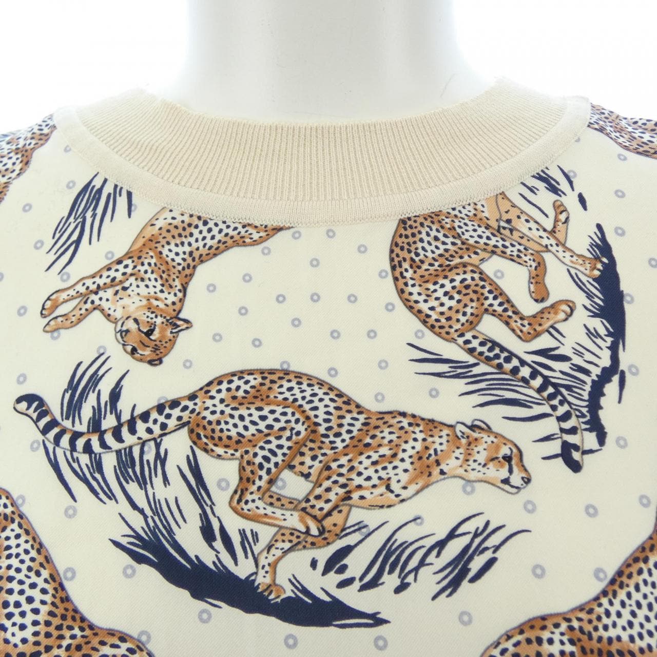 エルメス HERMES GUEPARDS ET PALMETTES 5E2821DS ツイルレーヌ ニット