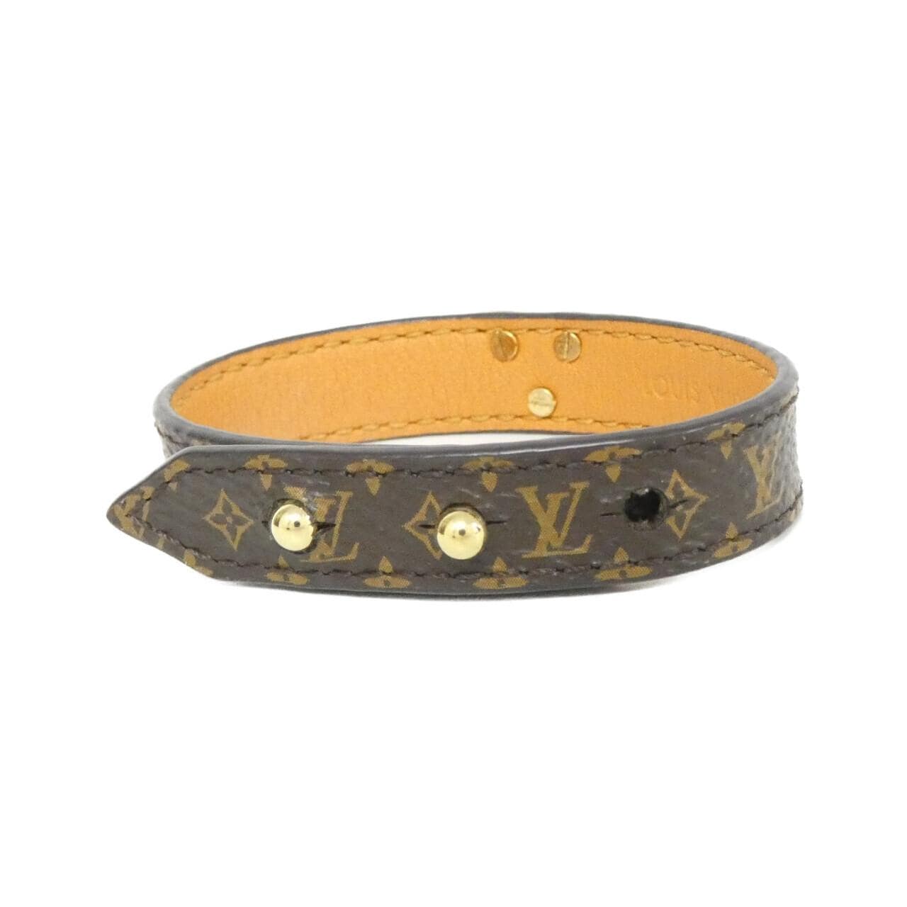 LOUIS VUITTON Monogram Bracelet Essential V 17cm M6042F Bracelet