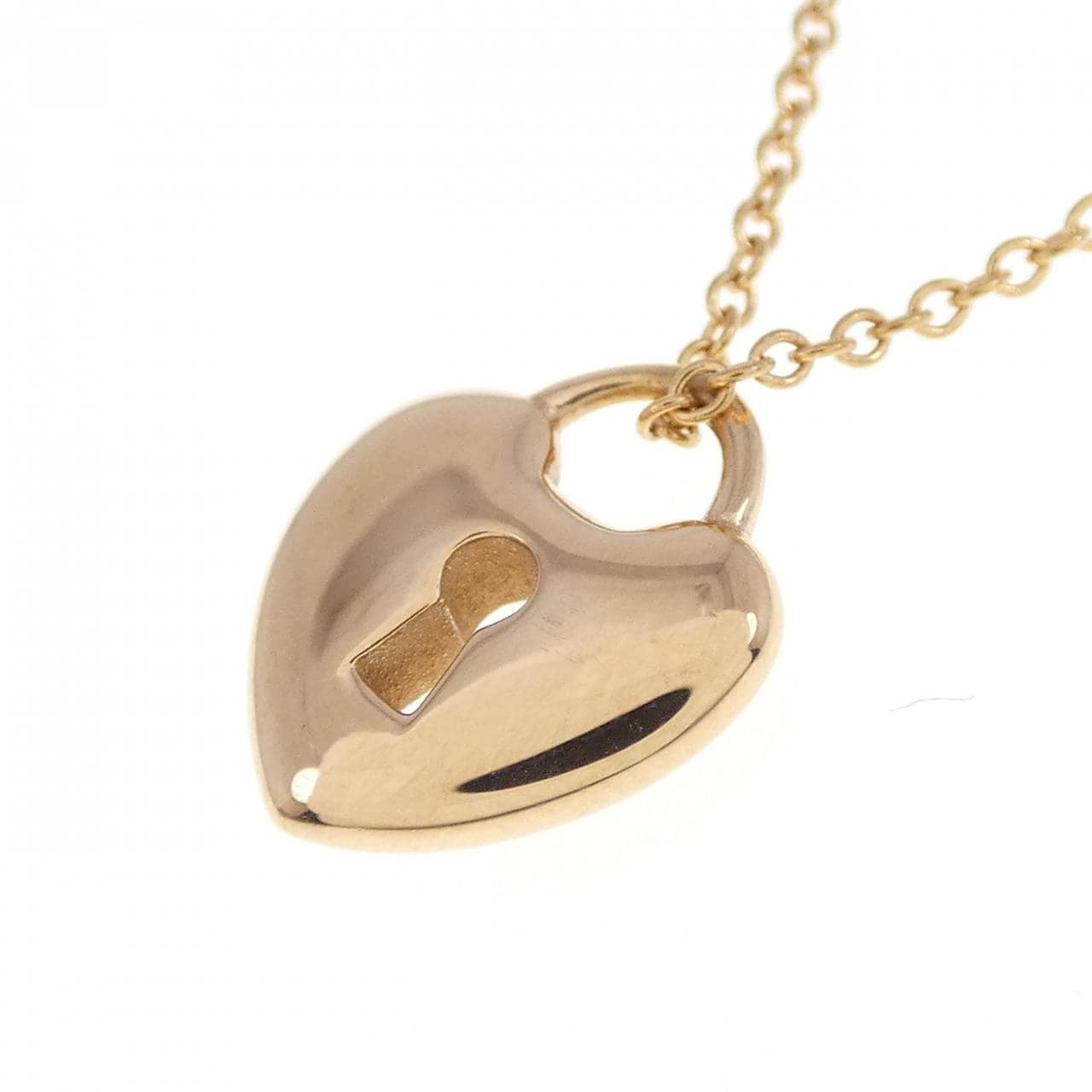 TIFFANY heart lock mini necklace
