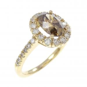 K18YG ダイヤモンド リング 1.30CT