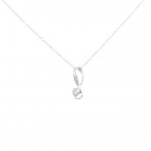 K14WG ダイヤモンド ネックレス 0.02CT