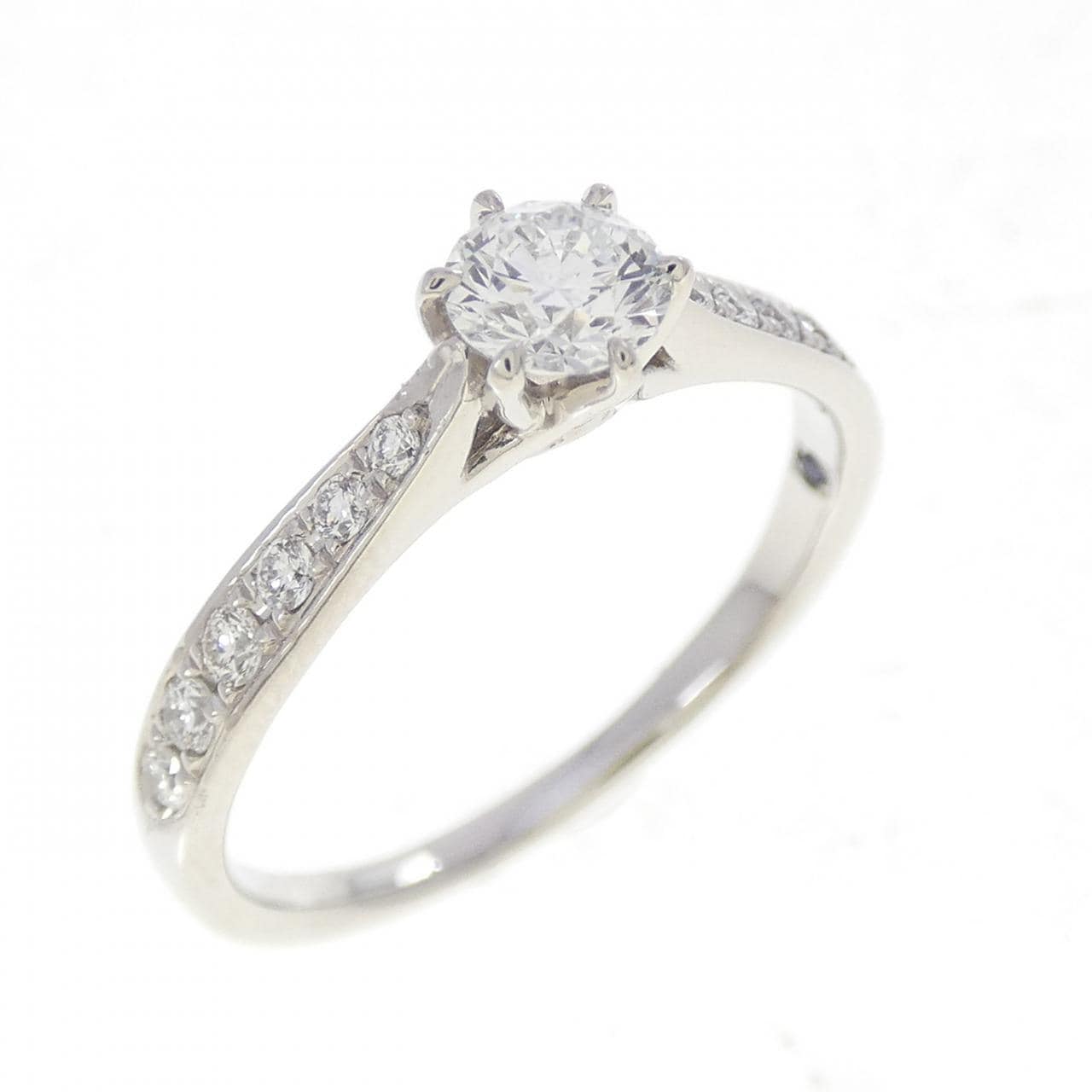 PT900 ダイヤモンド リング 0.303CT F VS2 EXT H&C