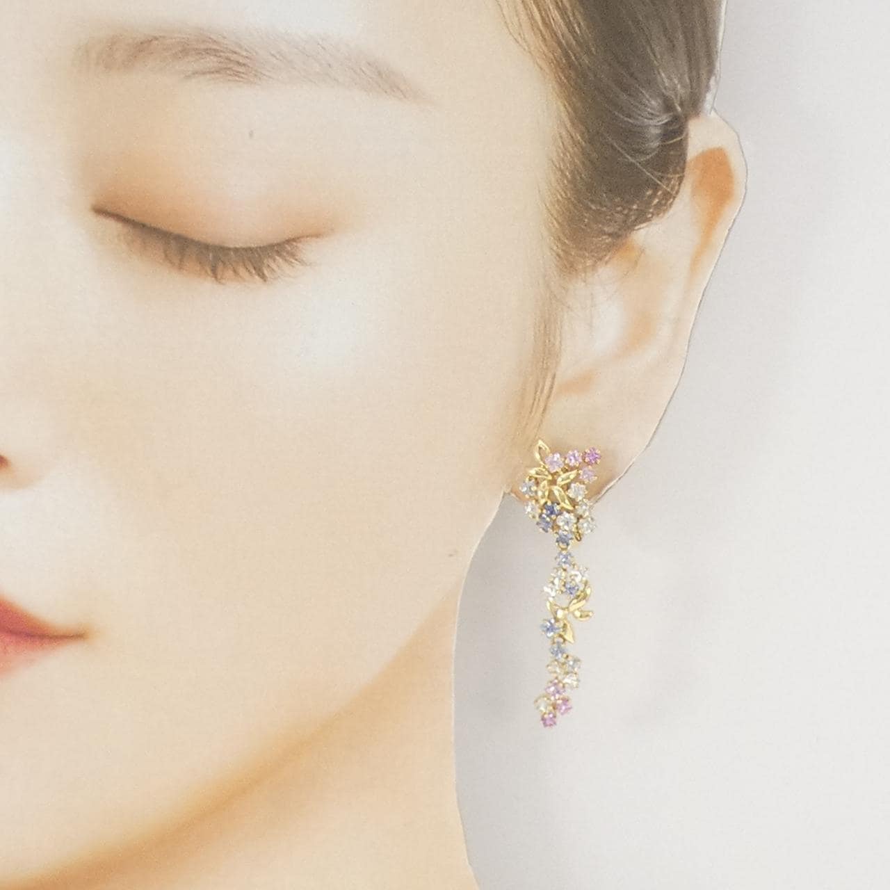 ジュネ サファイヤ イヤリング 5.00CT