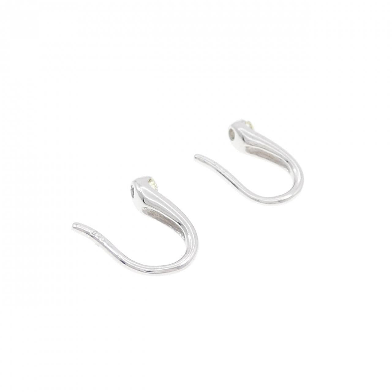 K18WG ダイヤモンド ピアス 0.10CT
