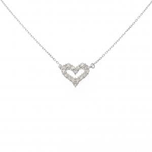 PT900/PT850 ハート ダイヤモンド ネックレス 0.30CT