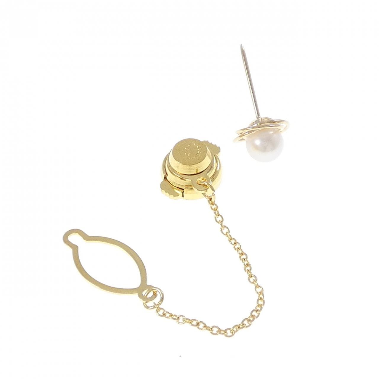 K18YG アコヤパール タイタック 6.3mm