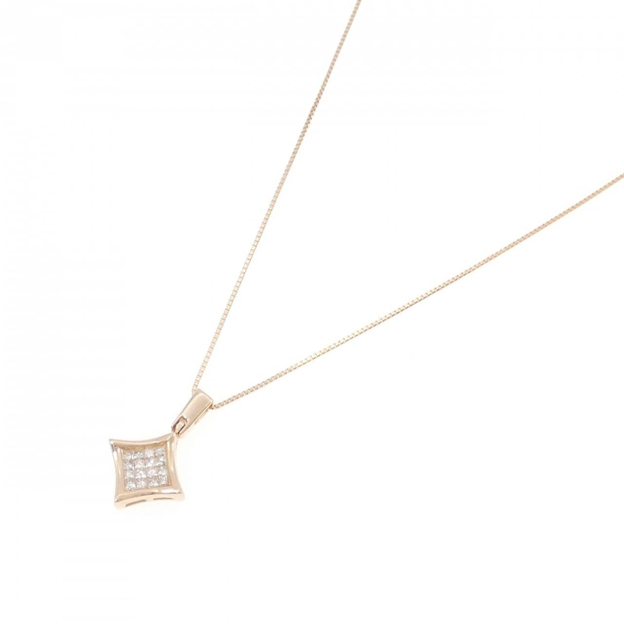 K18PG ダイヤモンド ネックレス 0.25CT