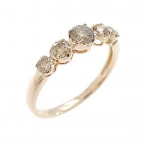 K18PG ダイヤモンド リング 0.50CT
