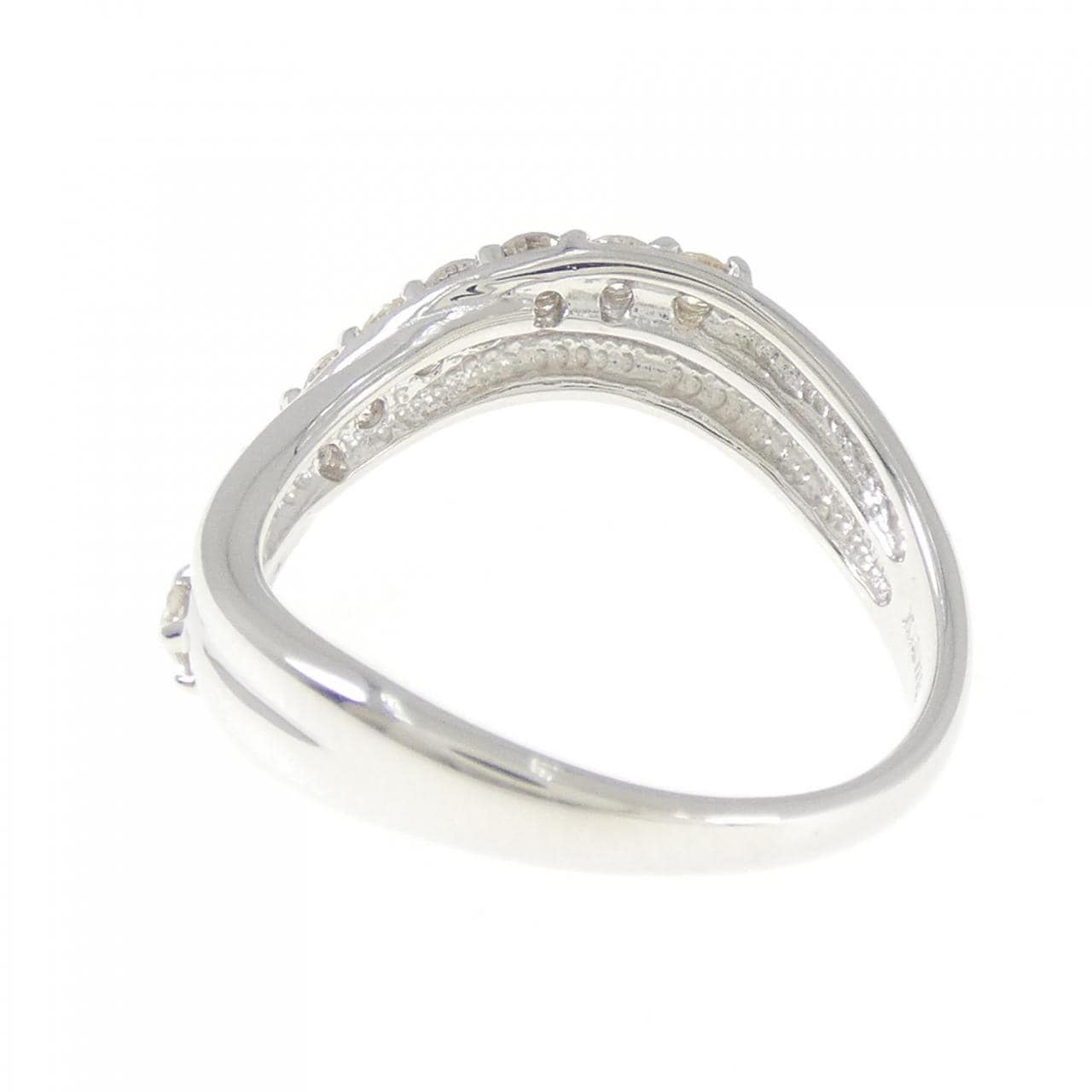 K18WG ダイヤモンド リング 0.50CT