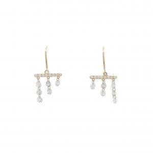 【新品】K18YG ダイヤモンド ピアス 1.01CT